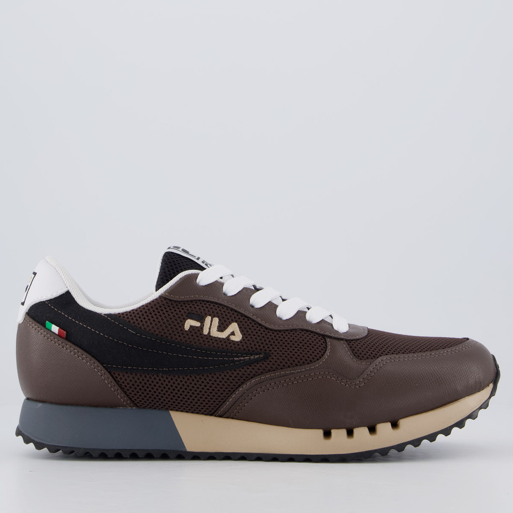 Tênis Fila Euro Jogger Sport II Marrom e Branco