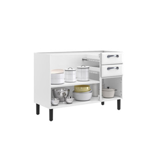 Balcão de Cozinha Itatiaia New Premium Aço 3 Portas 2 Gavetas Sem Tampo em Oferta na Shopee