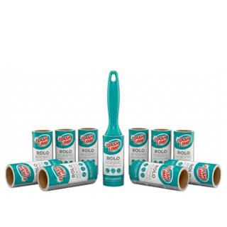 Kit 1 Tira Pelos para Roupas, Sofás e Pets com 10 Refis Adesivos com 30 Folhas Ideal para Remover Fiapos, Poeira e Pelos em Oferta na Shopee