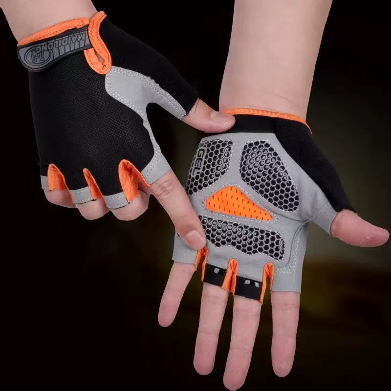 Globetrotter Luvas antiderrapantes de ciclismo esportivo para ginástica e fitness
