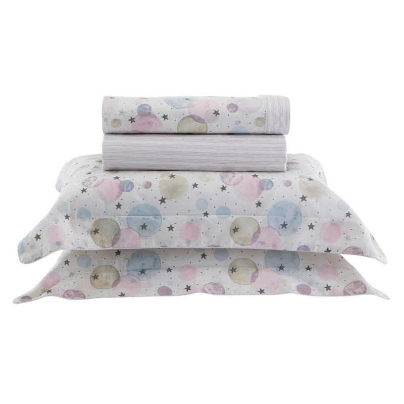 Jogo De Cama 200 Fios Vintage Kacyumara Babalu em Oferta na Shopee