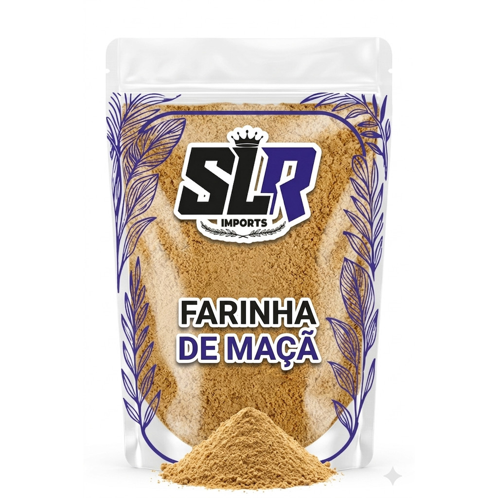 Fibra de Maçã 200g Farinha de Maçã 100% Pura Premium