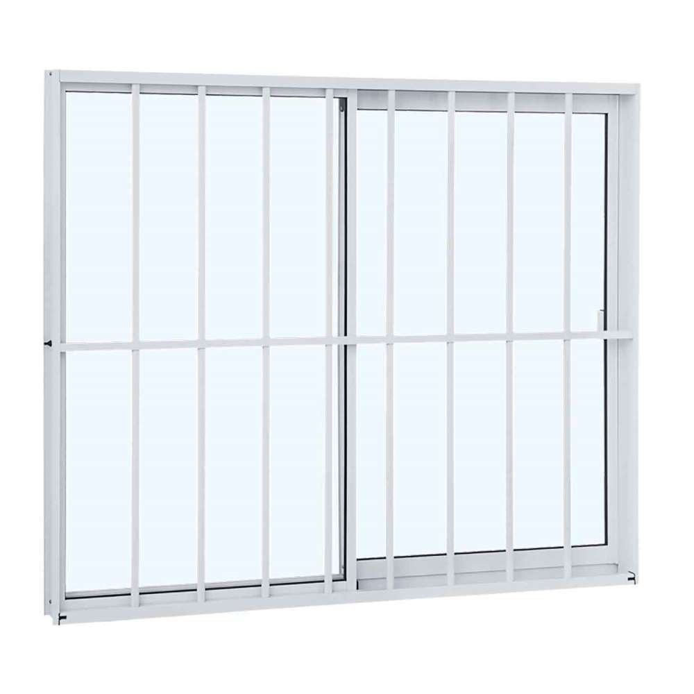 Janela de Correr Grade Classic em Alumínio 100 x 120 x 6,54 cm 2 Folhas Direita Alumifit Sasazaki