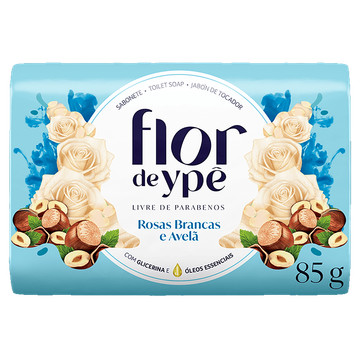 Sabonete Barra Rosas Brancas e Avelã Flor de Ypê