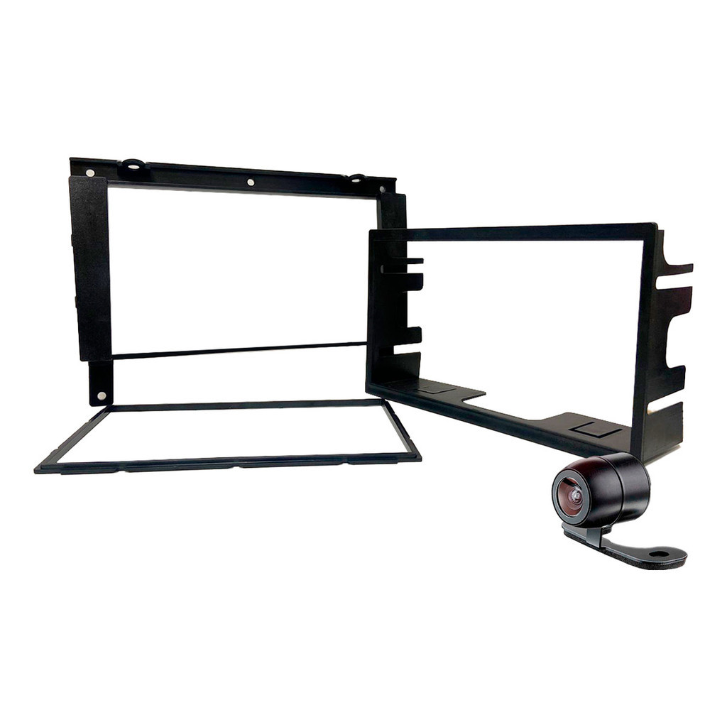 Moldura Painel 2 Din Vw Gol G3 Multimidia Pioneer Câm De Ré
