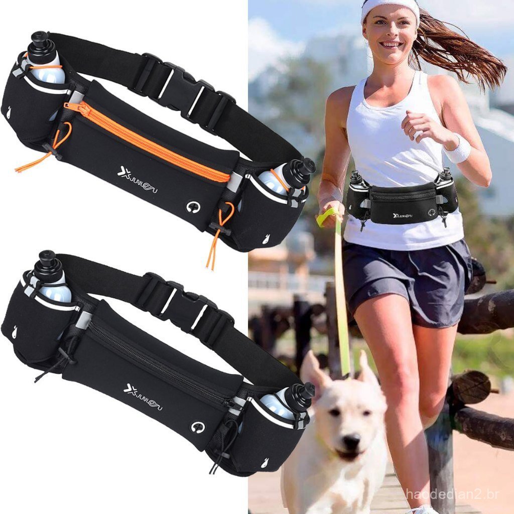 Bolsa De Corrida De Cintura Ajustável Pacote De Fanny Esportivo Com Garrafa De Água Mulher Cinto Para Homem Hidratação