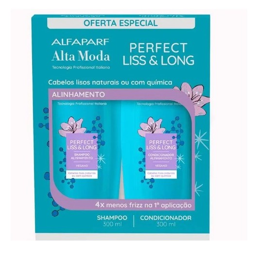 Alta Moda Perfect Liss &amp; Long Kit - Shampoo + Condicionador 300ml