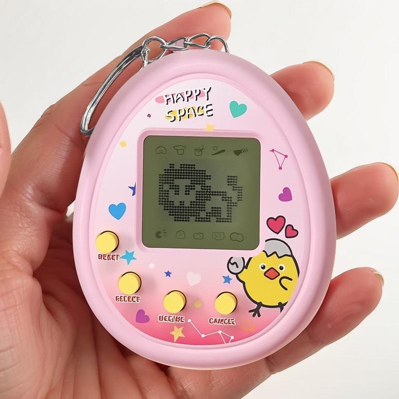 Máquina eletrônica para animais de estimação, alimentação evolutiva, Console de jogos de animais, Mini brinquedo elfo po