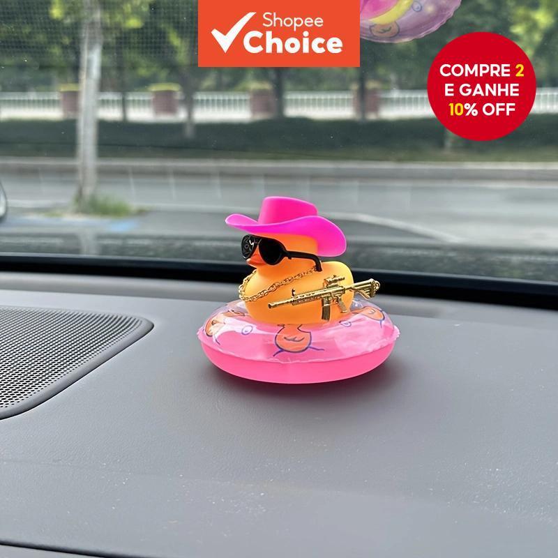 Anel de Natação de Pato Pequeno Amarelo Fofo Bijuteria para Carros de Pato em Oferta na Shopee