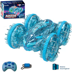 Carrinho De Controle Remoto Inteligente Anfíbio Anda Água Sensor De Mão Pulseira Stunt Car Kizumba