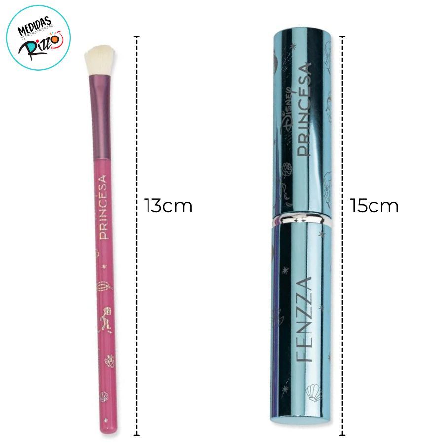 Kit de Pinceis para Maquiagem e Estojo - Princesas - 6 Itens - 1 unidade - Disney Original - Rizzo · foto 2