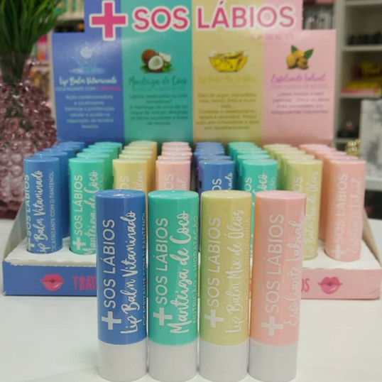 Hidratante Labial SOS 3,5g – Várias Opções | Top Beauty