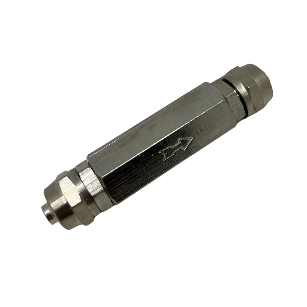 Válvula Retenção Pneumática Tubo pu 6mm Suspensão a Ar Conexão Dois Toques com Porca
