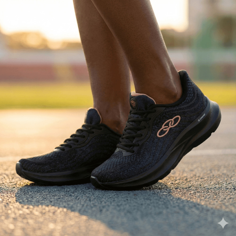 Tênis Feminino Olympikus Venus 3 Marinho/Preto Evasense