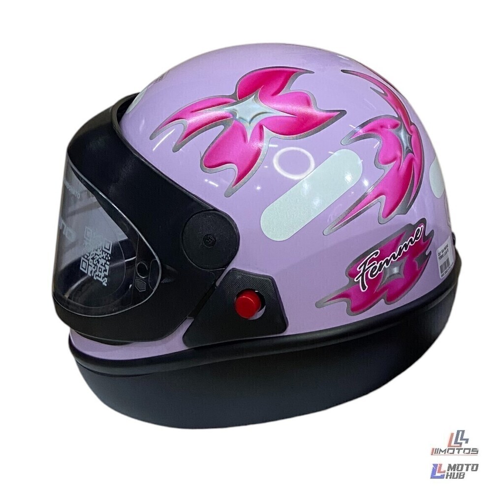 Capacete San Marino Femme Lilás Taurus Tamanho 58