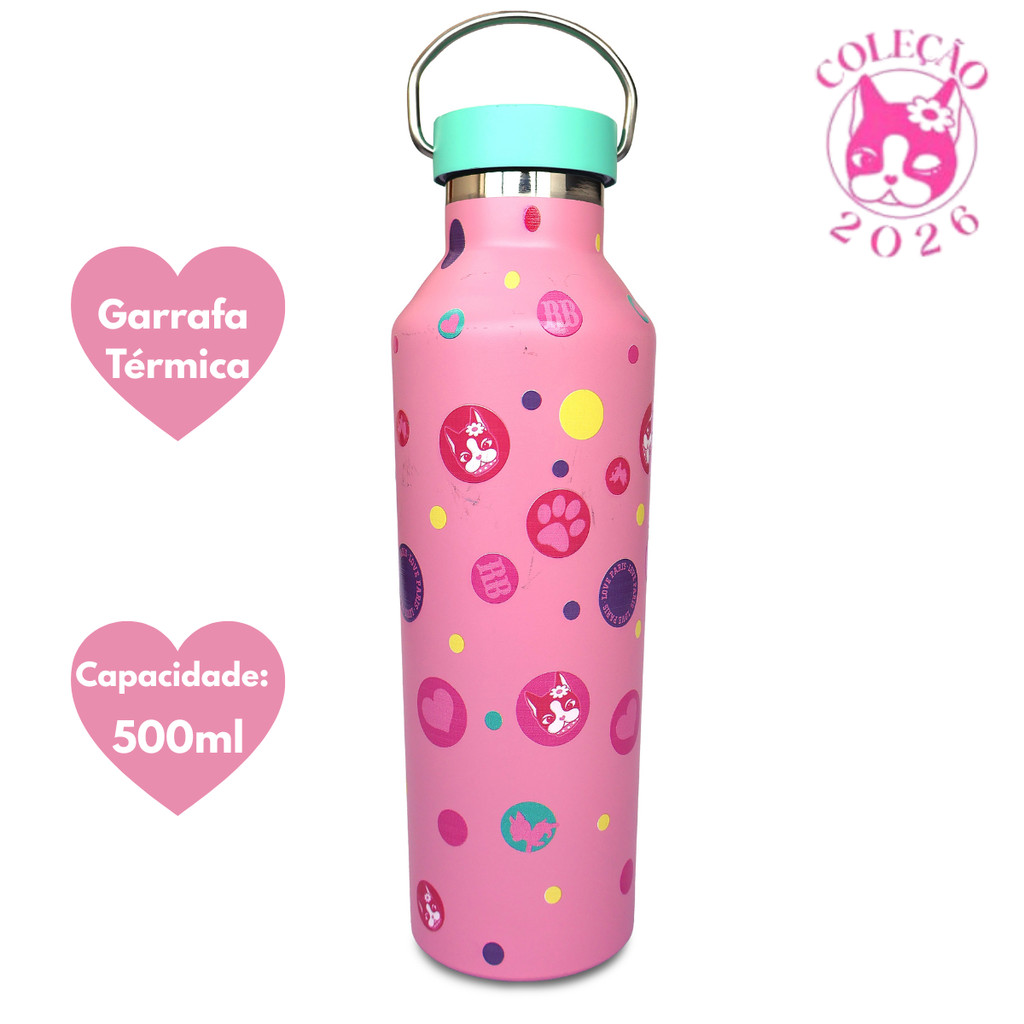 Garrafa Térmica 500ml Rebecca Bonbon- Modelo:Bottle Color-Rs em Oferta na Shopee