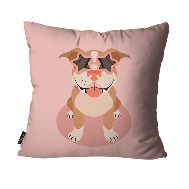 Capa Para Almofada Mdecore Pets 45x45cm  - Pit Bull Rs