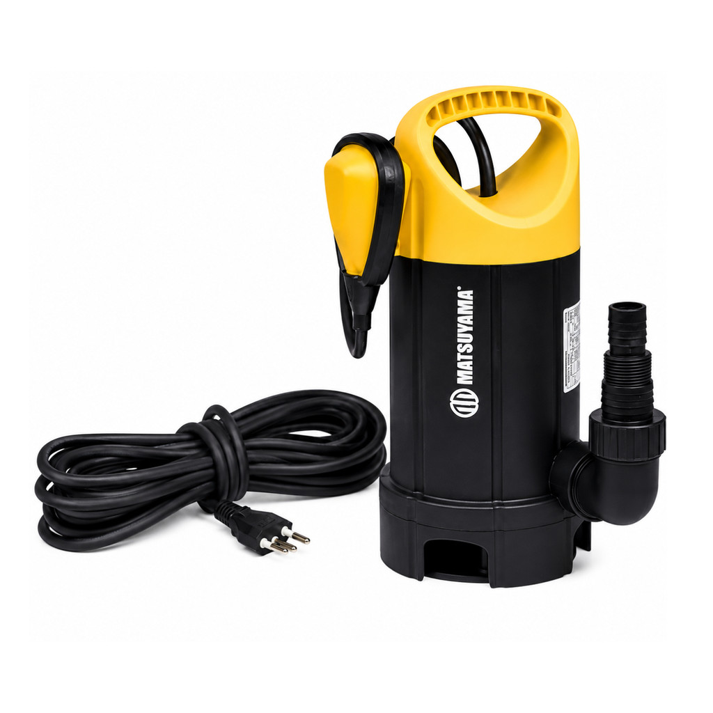 Bomba de Água Submersa Elétrica para Drenagem Sucção 370w 1/2hp 220v