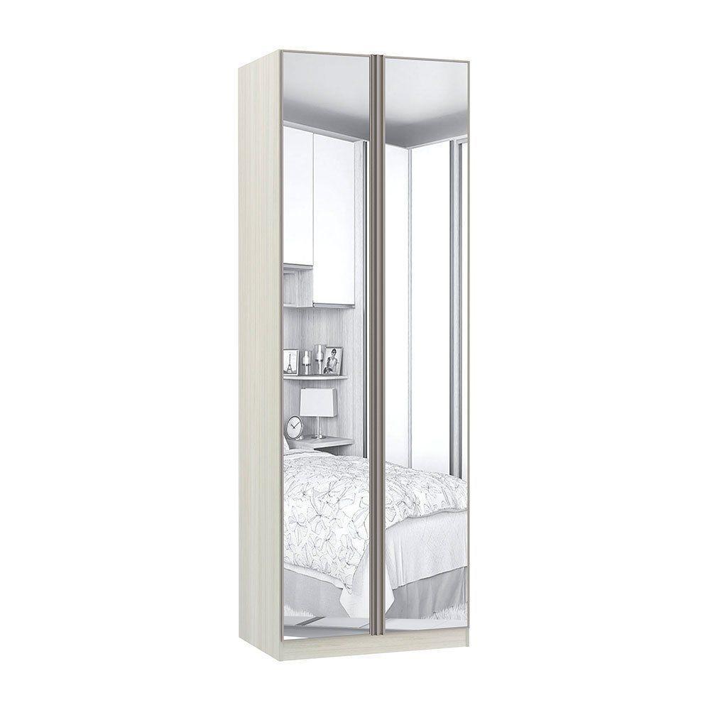 Guarda Roupa Guarda-roupa Prime Plus 2 Portas 3 Gavetas com Espelho Crema