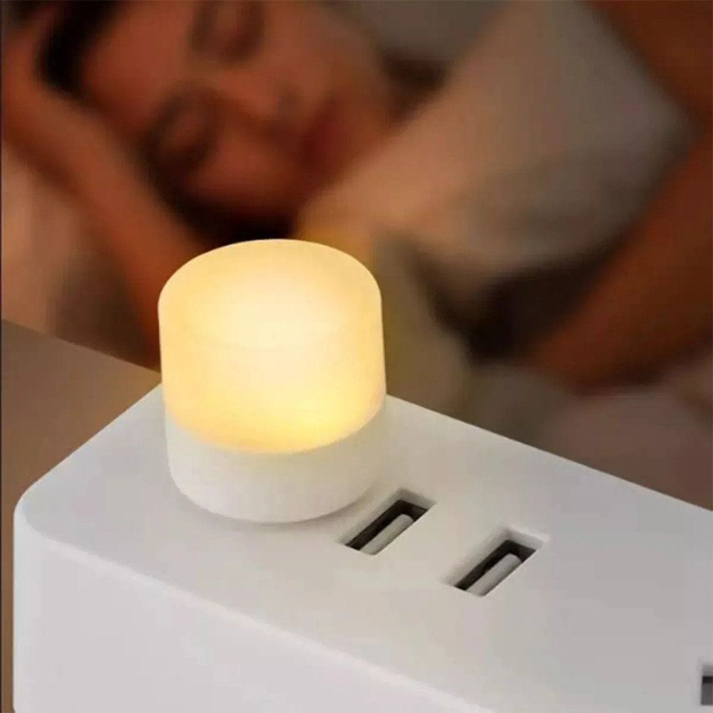 Lâmpada LED USB Portátil Luz Quente Mini Abajur para Notebook e Leitura