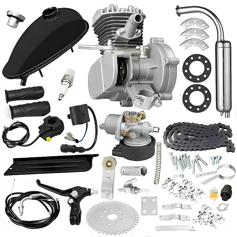 Kit Motor Completo Mais Potente até 100cc P/ Bicicleta Motorizada - NAKASAKI - Envio Imediato