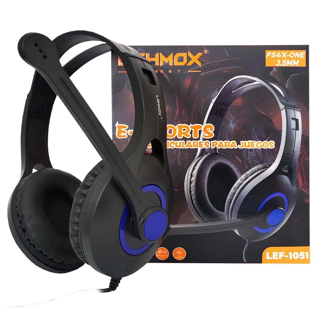 Headset Gamer P3 3,5mm com Microfone Driver 40mm Lehmox