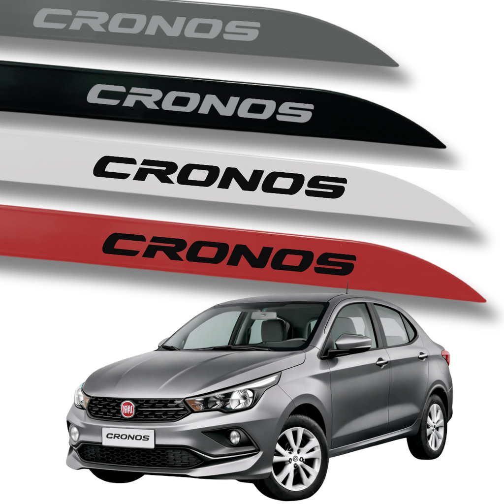Jogo Friso Slim Lateral Porta Fiat Cronos Original Grafia