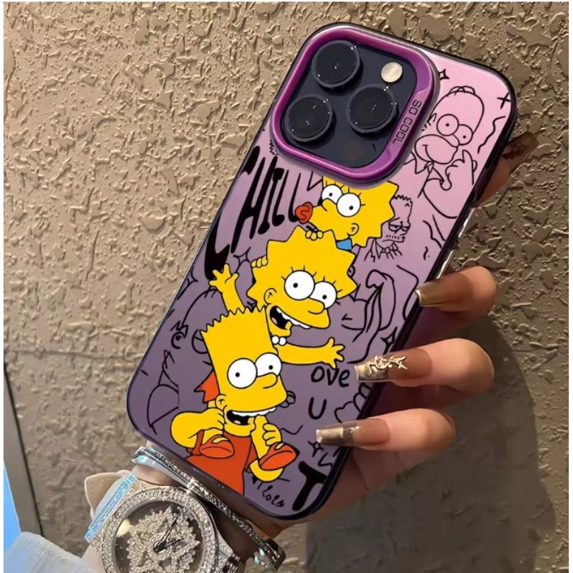 Para OPPO Reno 15F 14F 15 14 Pro Max A6X A5X A6 A6S A6t A6 4G 5G Engraçado Dos Desenhos Animados S-Simpsons Caso De Tele