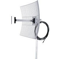 Antena Parabólica De Grade Para Internet Aquário Mm-2420f10 2.4ghz 20 Dbi Polarização Vertical E Horizontal Com Dipolo,