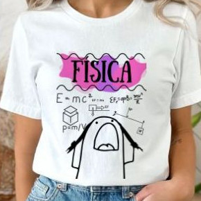 camiseta blusa flork professora profissões exatas Física, matematica quimica biologia sociologia historia