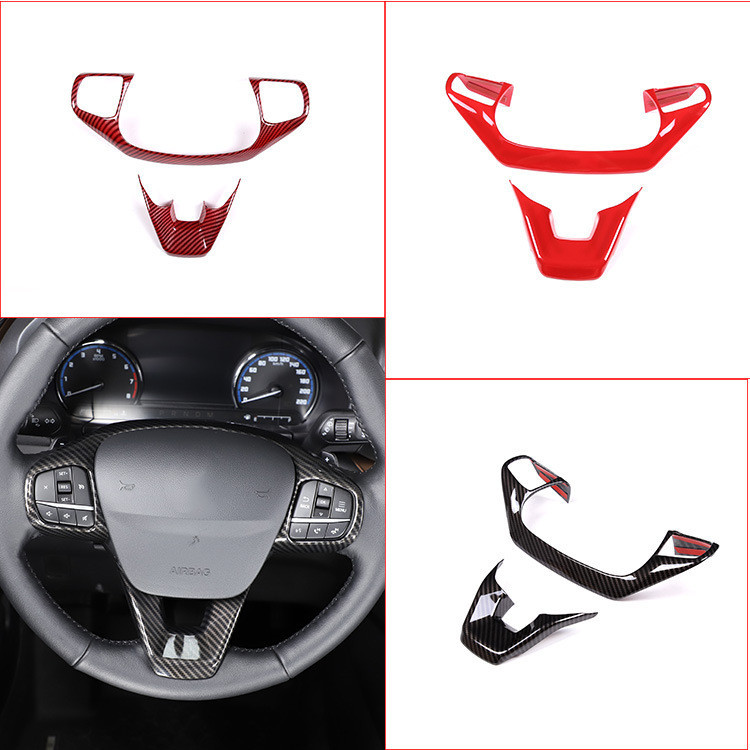 Shenzhen extremidade do carro adequada para 22 Ford maverick volante quadro decorativo ABS conjunto de 2 peças de alta q