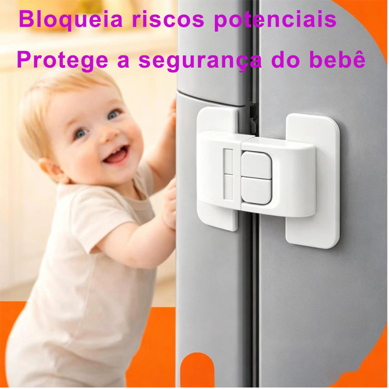 Fechaduras De Segurança À Prova De Crianças Para Geladeira E Armário Com Travas Anti-Abertura De Bebê