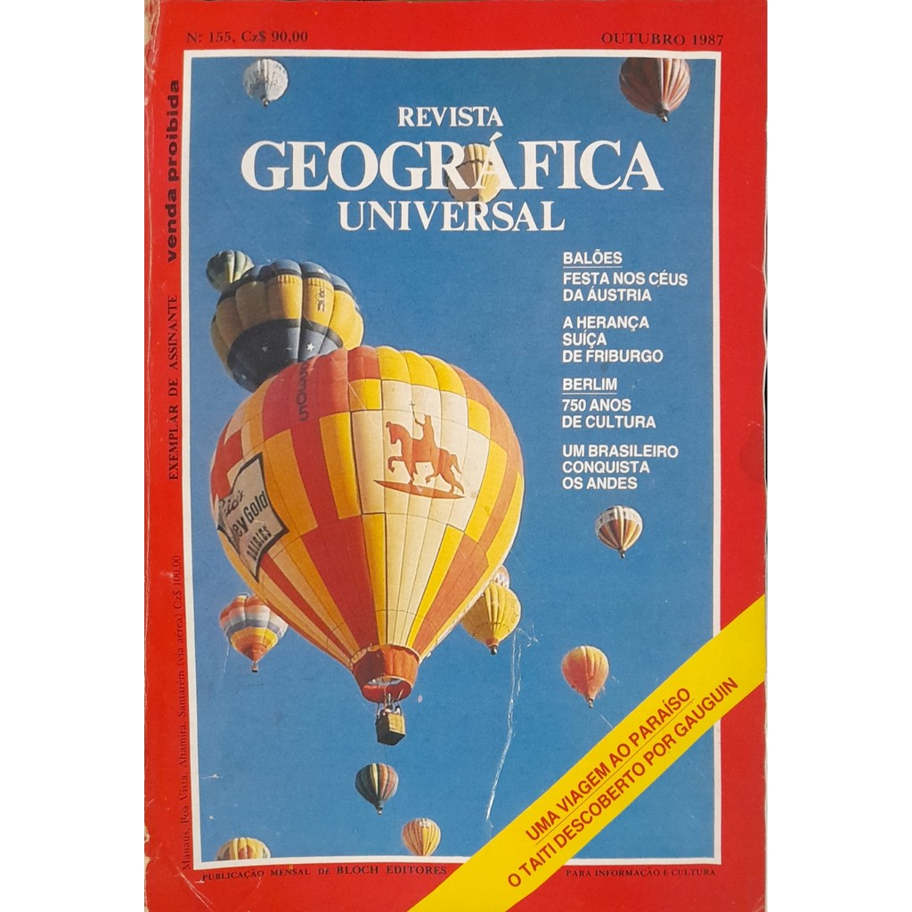 Revista Geográfica Universal nº 153 Outubro 1987 de Bloch 8000729