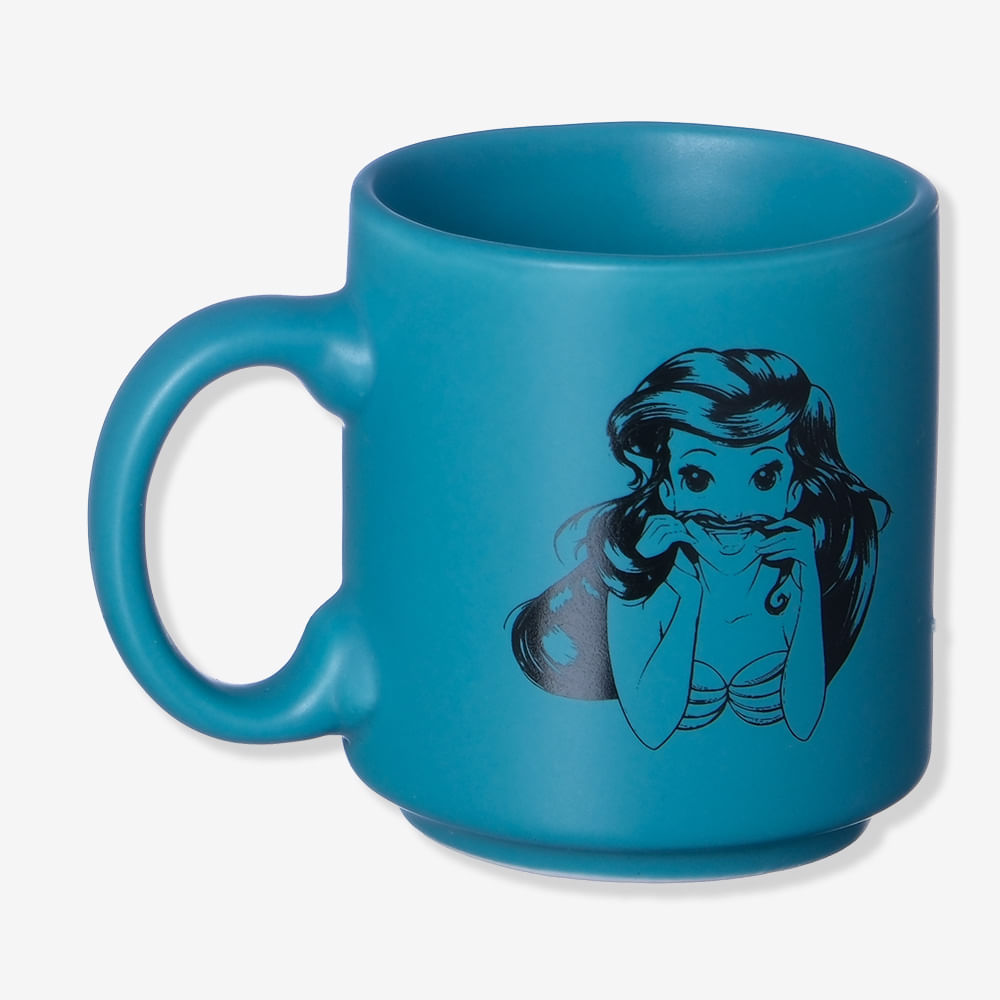 Caneca Mini Tina Ariel - Princesas Disney em Oferta na Shopee