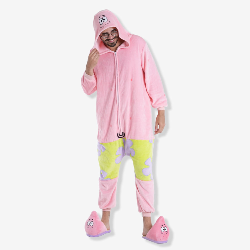 Detalhes do Macacão Kigurumi Patrick – Bob Esponja