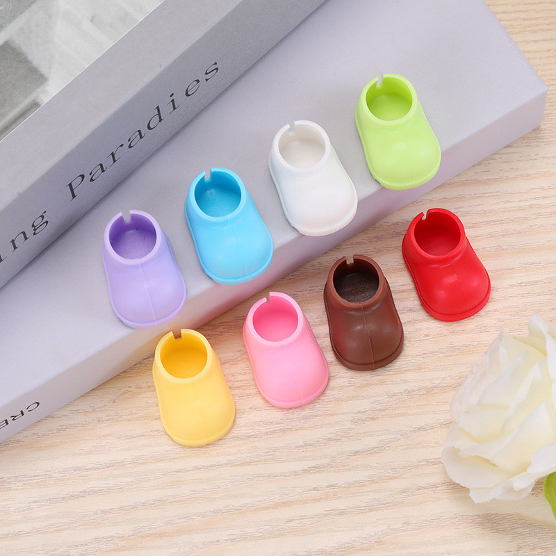 Sapatinhos para Boneco, Calçado de Brinquedo Infantil, Mini Sapatos Decorativos em Várias Cores