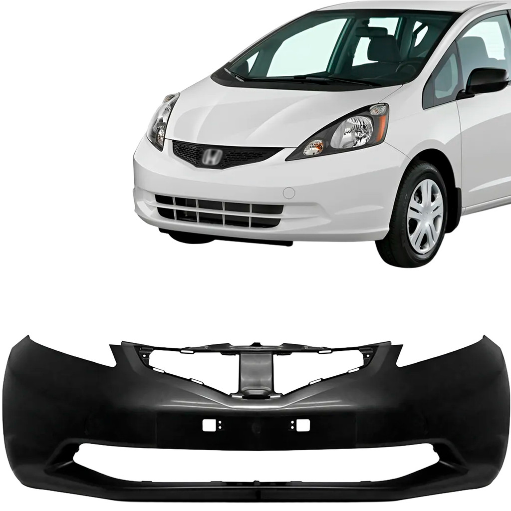 Parachoque Dianteiro Fit 2009 2010 2011 2012 Preto Liso