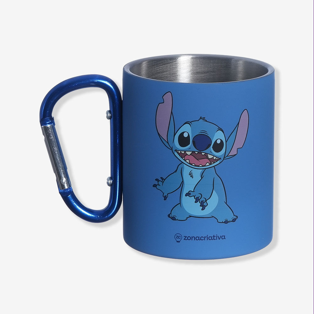 Caneca Mosquetão Stitch - Disney em Oferta na Shopee