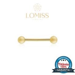 Piercing Lingua Barbell Titânio Com Bolinha Fosca Rosca Interna / Mamilo Orelha -Transversal e Outros