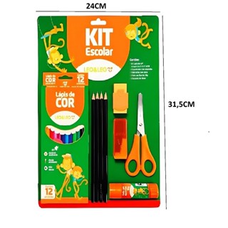 LeoLeo Kit Escolar Tesoura Lápis de Cor Colorir Cola Borracha Apontador Lápis de Escrever Faculdade Crianças Infantis em Oferta na Shopee