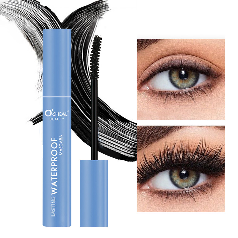 Ocheal Rímel Fosco À Prova D'água Alonga 4D Curling Mascara Cílios De Longa Duração De Fibra Preta Maquiagem Cosmética P