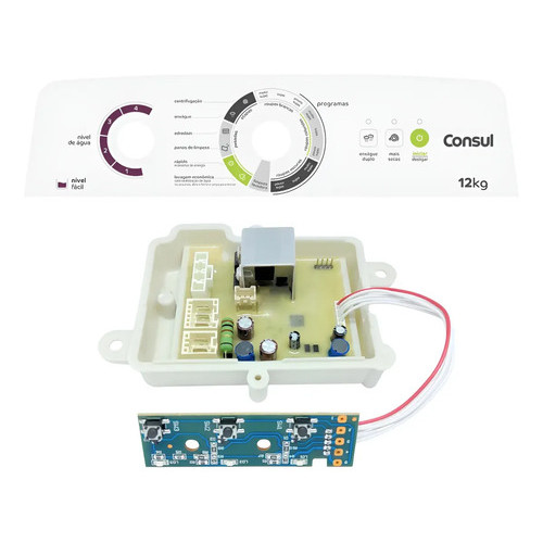 Kit Completo Para Lavadora Consul 12kg Cwh12 Com Adesivo 127/220v