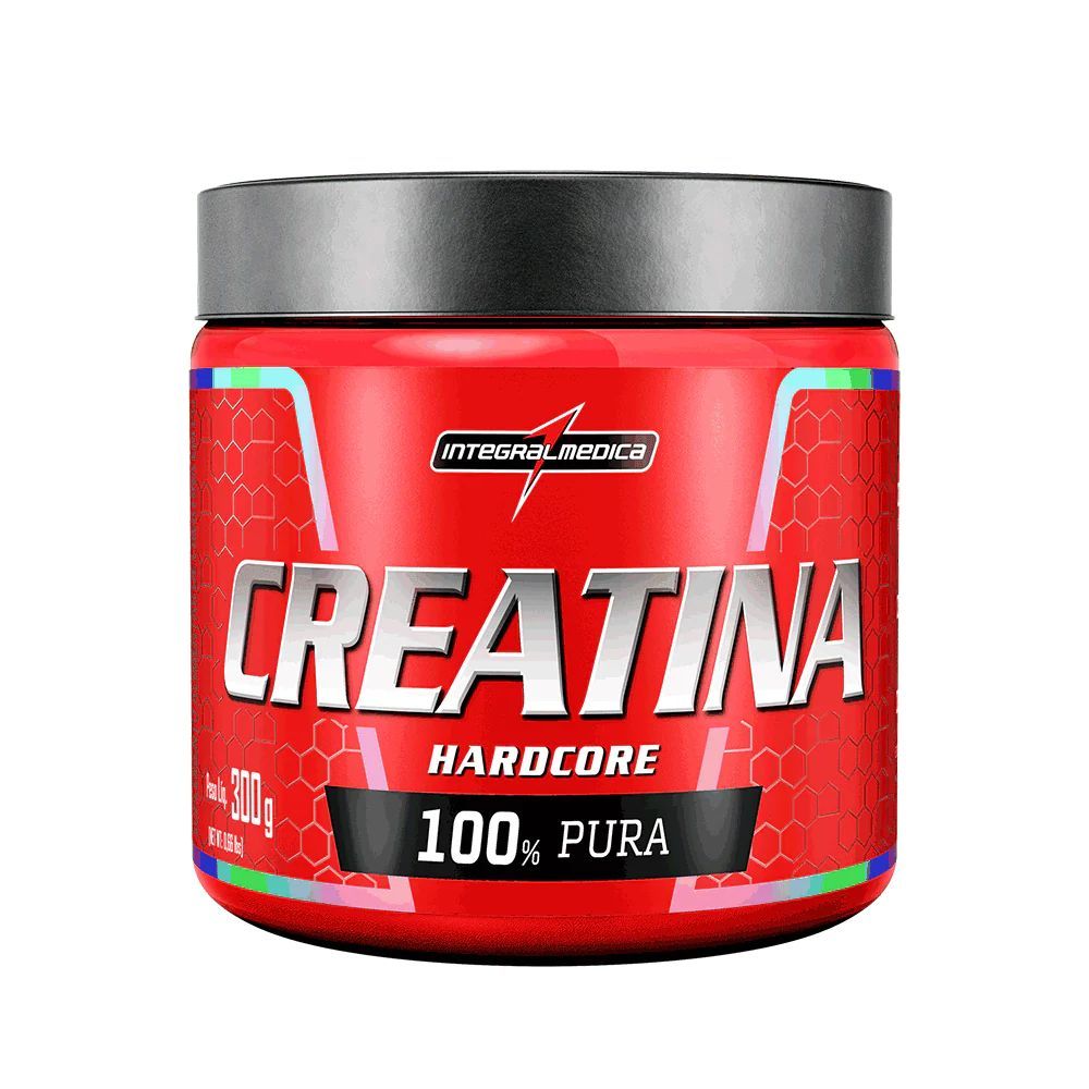Creatina Integralmedica Hardcore 300g Suplemento Esportivo Força Energia Desempenho Muscular Ganho De Massa Magra