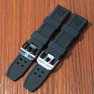 [Alça] Pulseira de relógio de Silicone Luminox 3150/3081/Luminox Relógio militar 8821 Pulseira de borracha à prova d'águ