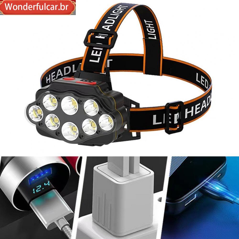 [WDFU-BR]LED Headlamp with Multiple Lighting Options for Fishing and For Camping