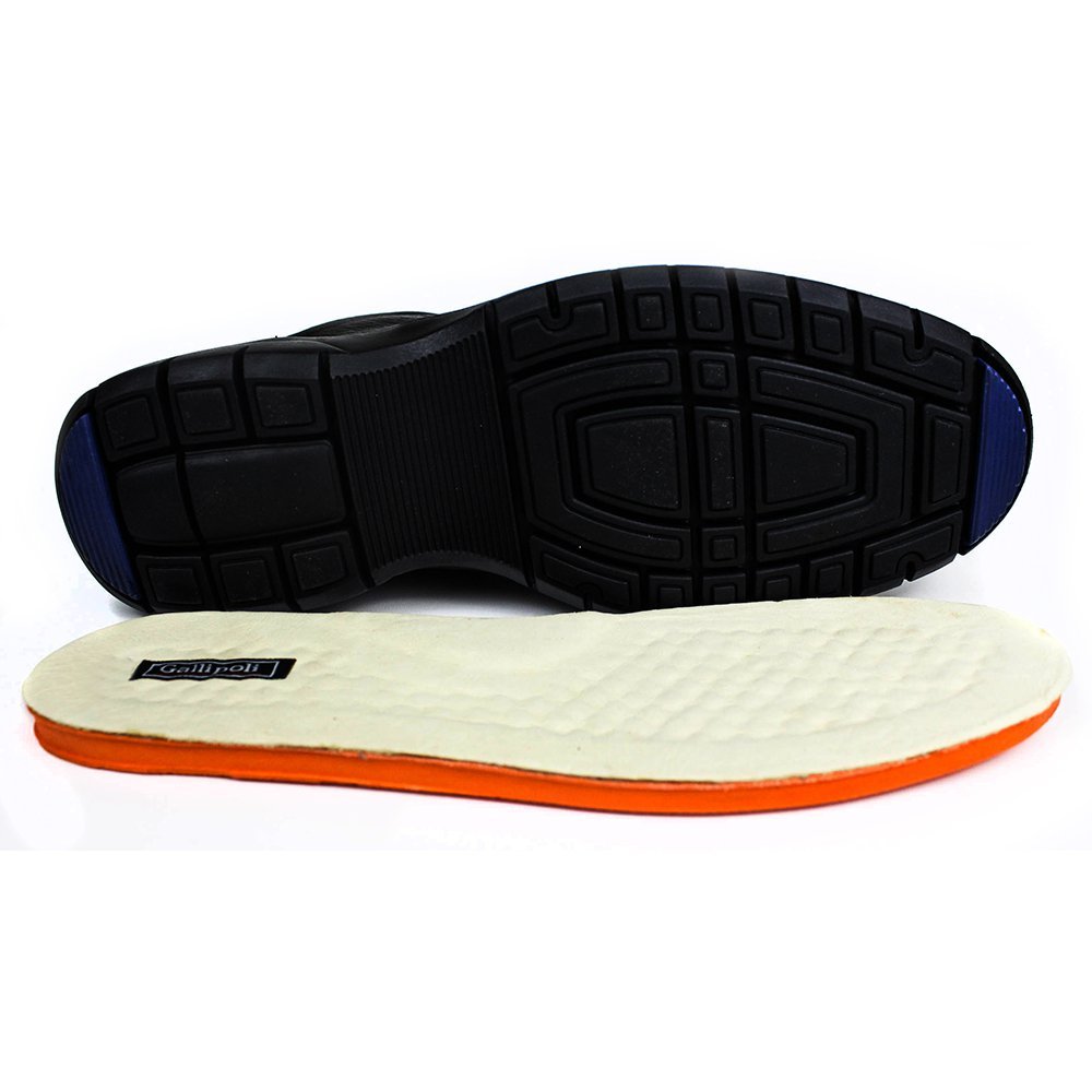 Sapato Casual Conforto Couro Floater Preto - GP3050FLOPTO