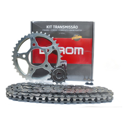 KIT RELAÇÃO TRANSMISSÃO DAROM HONDA CB300 R 2009 A 2015 ( 37T - 13T ) CORRENTE ( 520HPO - 110L ) COM RETENTOR em Oferta na Shopee