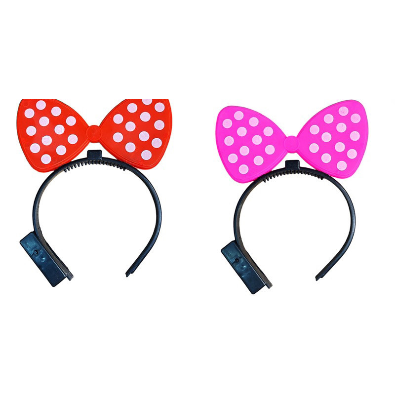 Tiara Ratinha Laço Com Led  Infantil Fantasia