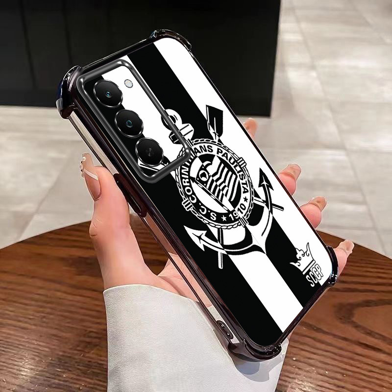 Xiaomi Redmi 15 5G redmi15 5G Capa De Almofada De Ar Transparente Corinthians Paulista Design Proteção