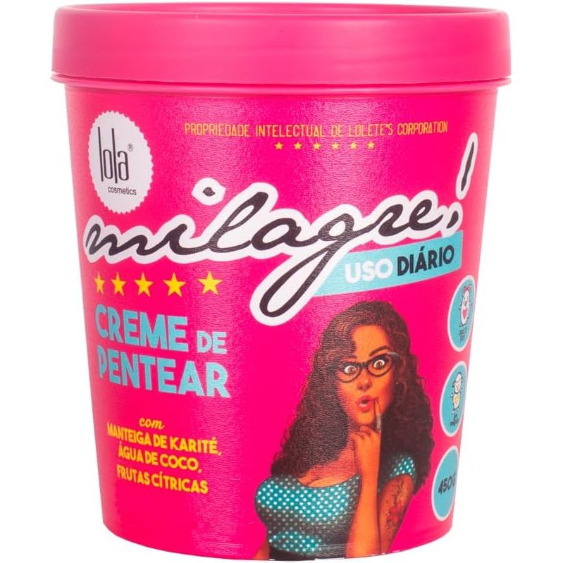 Milagre Creme para Pentear 450g Lola Cosmetics em Oferta na Shopee